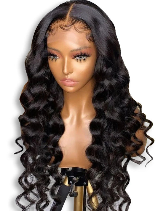 Loose Deep Wave 13x4 Lace Front Human Hair Wig Brazilian Glueless Wigs For Women 13x6 HD Human Hair Lace Frontal Wig Pre Plucked