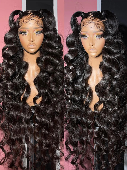 Loose Deep Wave 13x6 HD Lace Frontal Human Hair Wigs 100% Brazilian Curly 13x4 360 Lace Front Wig Human Hair Pre Plucked On Sale