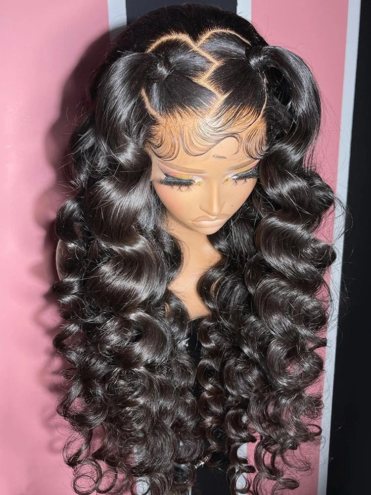 Loose Deep Wave 13x6 HD Lace Frontal Human Hair Wigs 100% Brazilian Curly 13x4 360 Lace Front Wig Human Hair Pre Plucked On Sale